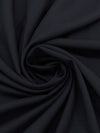 Muted Midnight Navy Polyester/Wool Gabardine Suiting - Fabian Couture - 60W