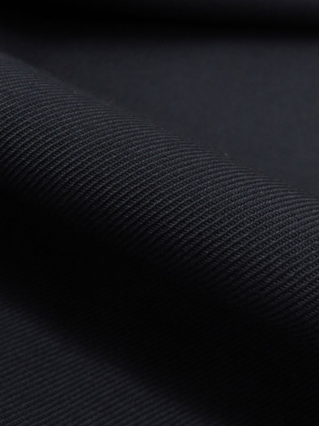 Muted Midnight Navy Polyester/Wool Gabardine Suiting - Fabian Couture - 60W