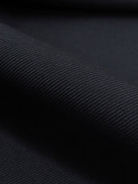 Muted Midnight Navy Polyester/Wool Gabardine Suiting - Fabian Couture - 60W