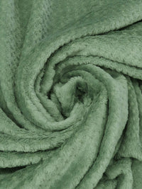 Sage 100% Polyester Check Weave High Loft Fleece - Polartec - 64W