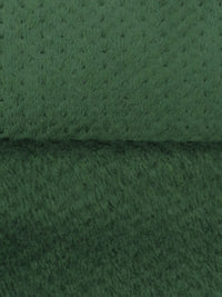 Forest Green 100% Polyester Check Weave High Loft Fleece - Polartec - 62W