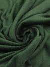 Forest Green 100% Polyester Check Weave High Loft Fleece - Polartec - 62W