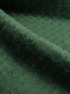 Forest Green 100% Polyester Check Weave High Loft Fleece - Polartec - 62W