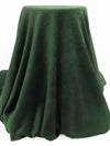 Forest Green 100% Polyester Check Weave High Loft Fleece - Polartec - 62W