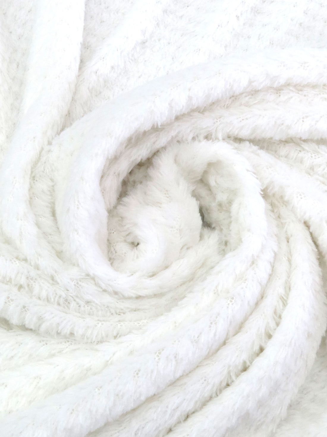 Marshmallow 100% Polyester Check Weave High Loft Fleece - Polartec - 66W