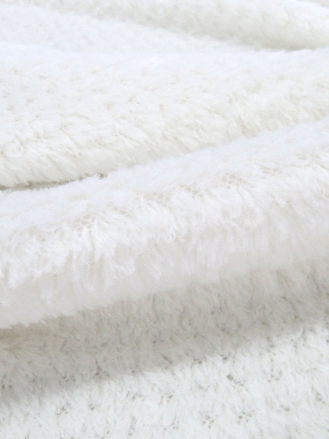 Marshmallow 100% Polyester Check Weave High Loft Fleece - Polartec - 66W