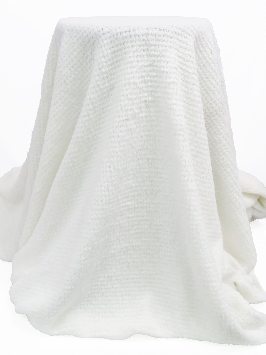 Marshmallow 100% Polyester Check Weave High Loft Fleece - Polartec - 66W