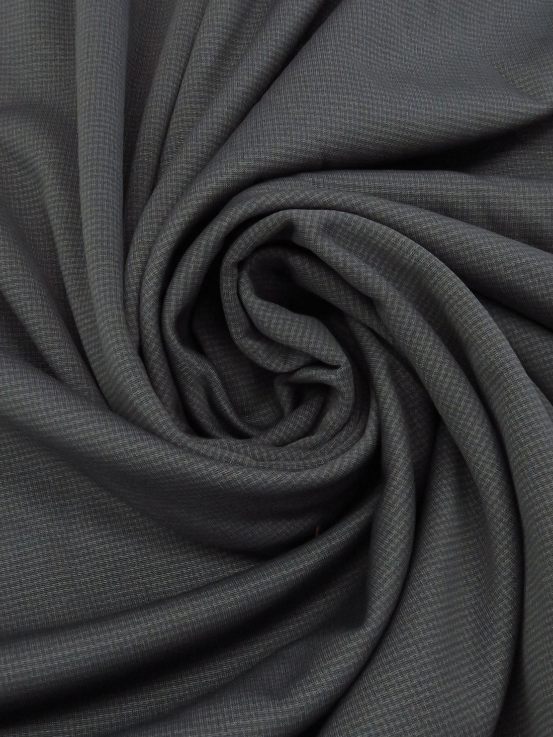 Sterling Gray/Dark Iron Gray Polyester/Lycra Micro Basketweave Print Wind Pro Stretch Knit - Polartec - 52W