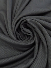 Sterling Gray/Dark Iron Gray Polyester/Lycra Micro Basketweave Print Wind Pro Stretch Knit - Polartec - 52W