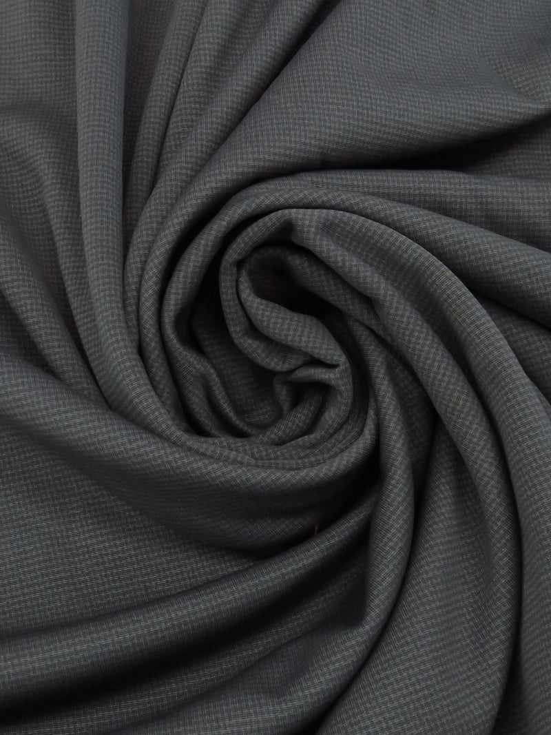 Sterling Gray/Dark Iron Gray Polyester/Lycra Micro Basketweave Print Wind Pro Stretch Knit - Polartec - 52W