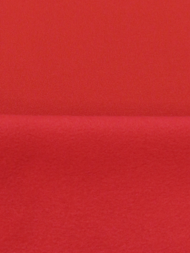 Scarlet/Cherry Red Polyester/Nylon/Spandex Power Stretch Sweatshirt Fleece - Polartec - 52W