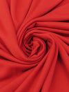 Scarlet/Cherry Red Polyester/Nylon/Spandex Power Stretch Sweatshirt Fleece - Polartec - 52W