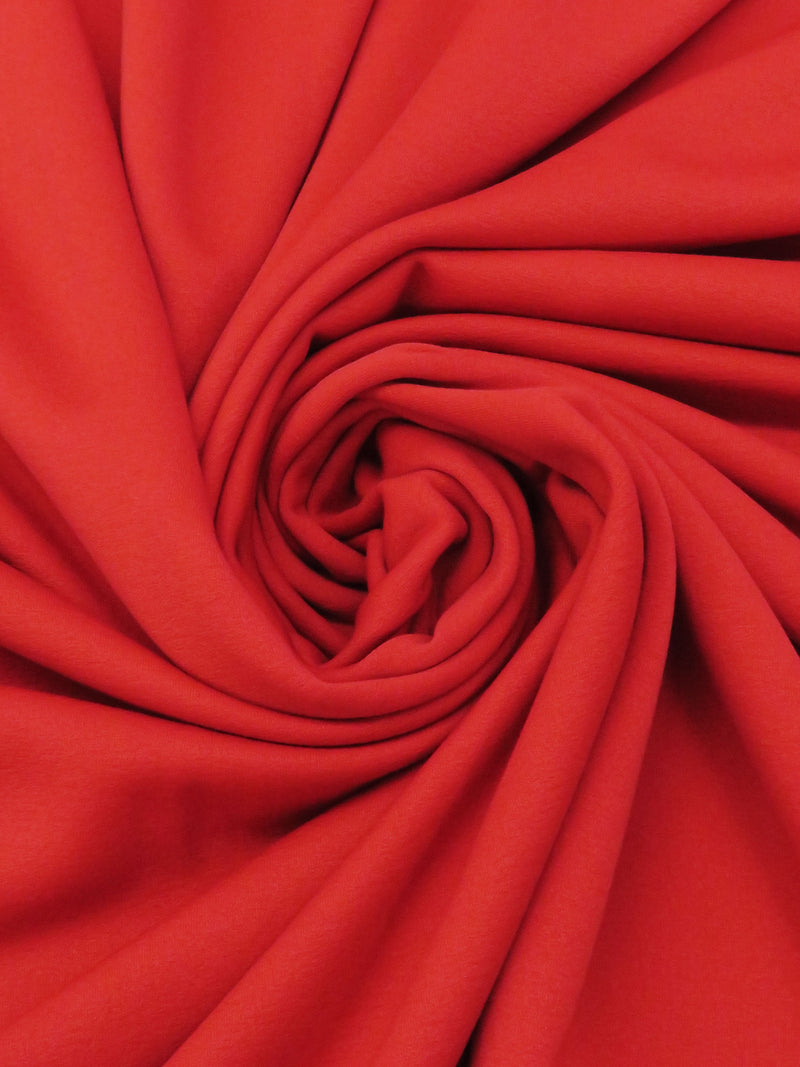 Scarlet/Cherry Red Polyester/Nylon/Spandex Power Stretch Sweatshirt Fleece - Polartec - 52W