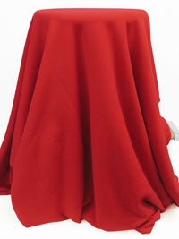 Scarlet/Cherry Red Polyester/Nylon/Spandex Power Stretch Sweatshirt Fleece - Polartec - 52W