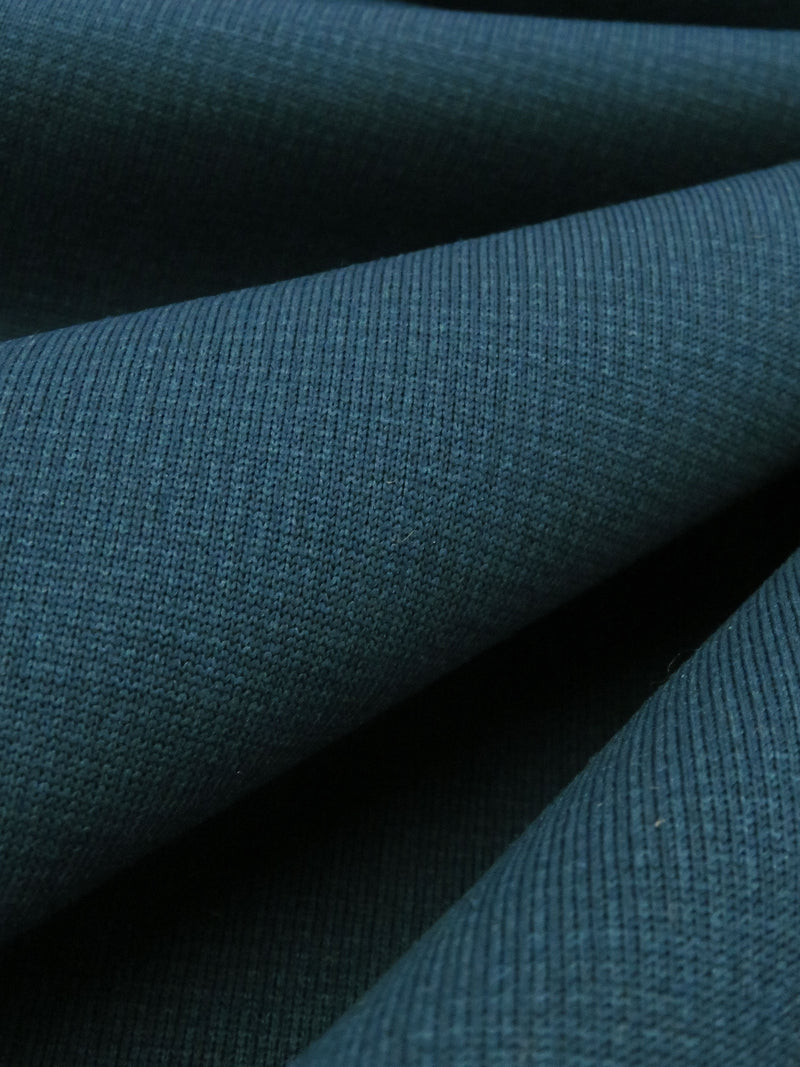 Dark Steel Teal/Deep Pacific Blue Polyester/Lycra Micro Basketweave Print Wind Pro Stretch Knit - Polartec - 56W