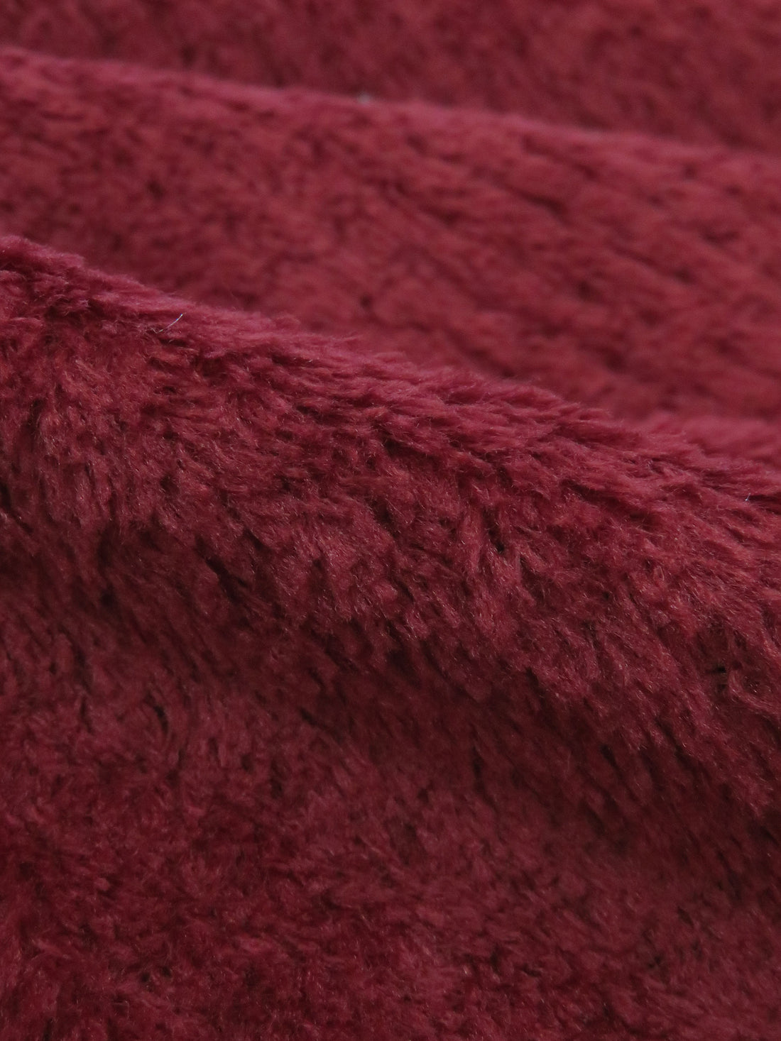 Claret 100% Polyester Check Weave High Loft Fleece - Polartec - 62W