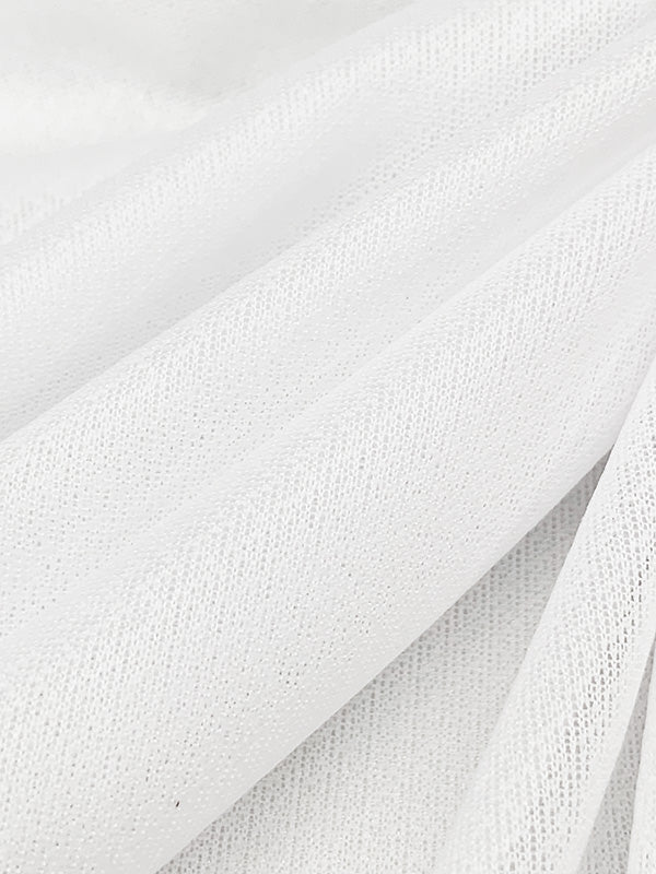 White 100% Polyester Fusible Knit Interfacing 60W