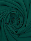 Dark Peacock Green 100% Polyester Micro Twill Blouse Weight Woven - NY Designer - 58W