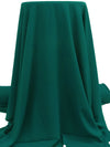 Dark Peacock Green 100% Polyester Micro Twill Blouse Weight Woven - NY Designer - 58W