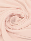 Pale Pink 100% Polyester Chiffon - NY Designer - 55W