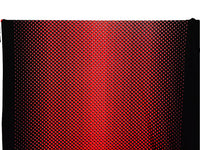 Black/White/Vivaldi Red Polyester/Lycra Variegated Offset Circles Print DTY Knit 60W