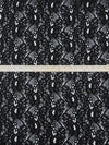 Black 100% Polyester Abstract Floral Weave Corded Lace - NY Designer - 48W