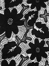 Rich Black 100% Polyester Floral Weave Guipere Lace - NY Designer - 50W