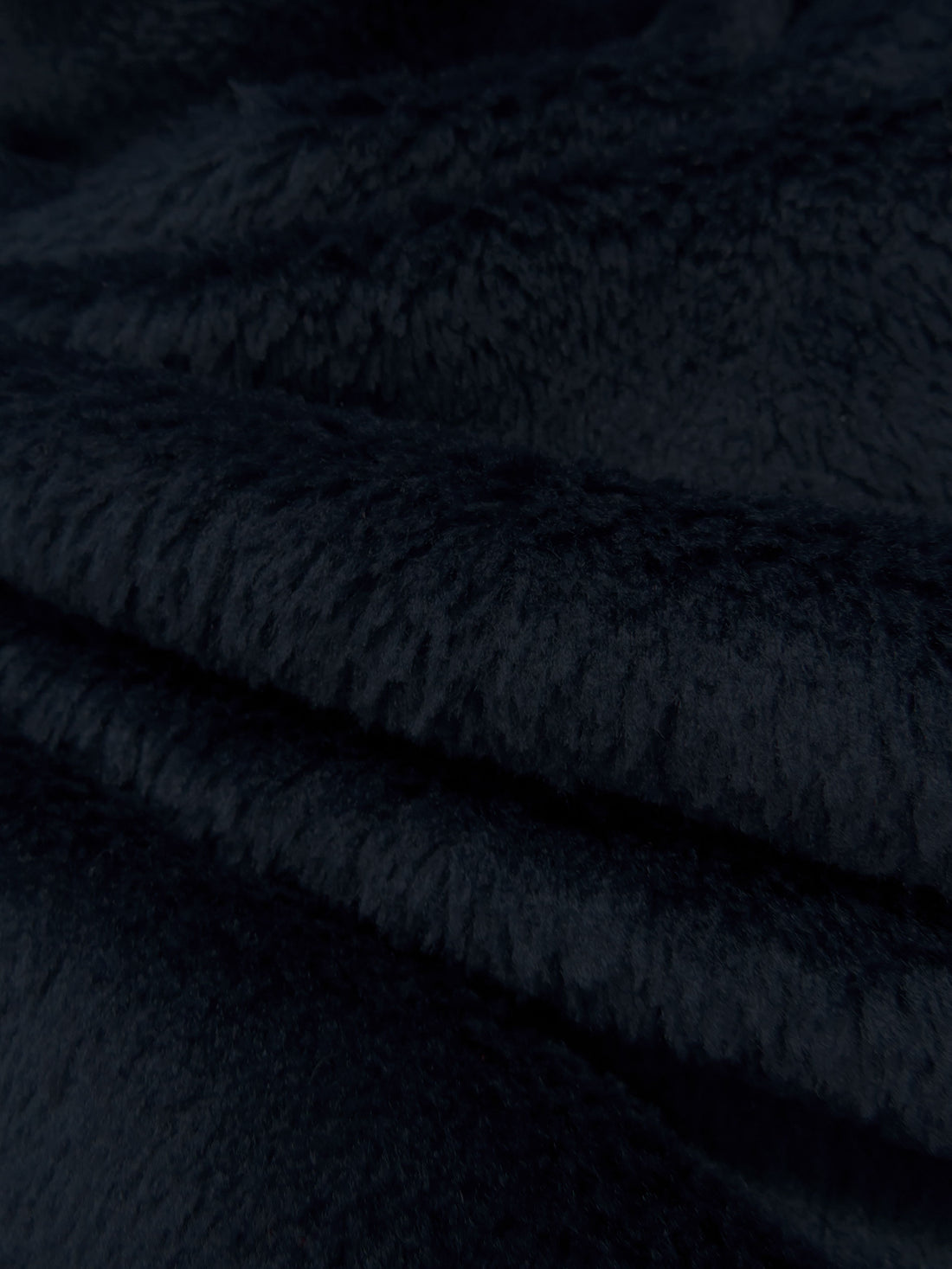 Midnight Navy 100% Polyester High Loft Fleece - Polartec - 62W