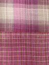 Sugar Plum/Off-White/Amaranth Pink/Garnet 100% Cotton Double-Faced Plaid Gauze - NY Designer - 58W