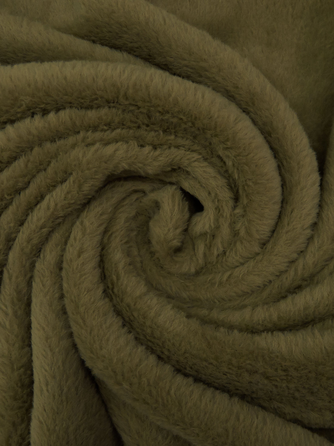 Kelp Green 100% Polyester High Loft Fleece - Polartec - 56W