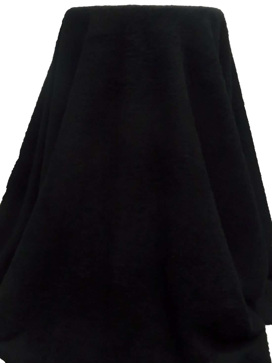 Black 100% Polyester High Loft Fleece - Polartec - 56W
