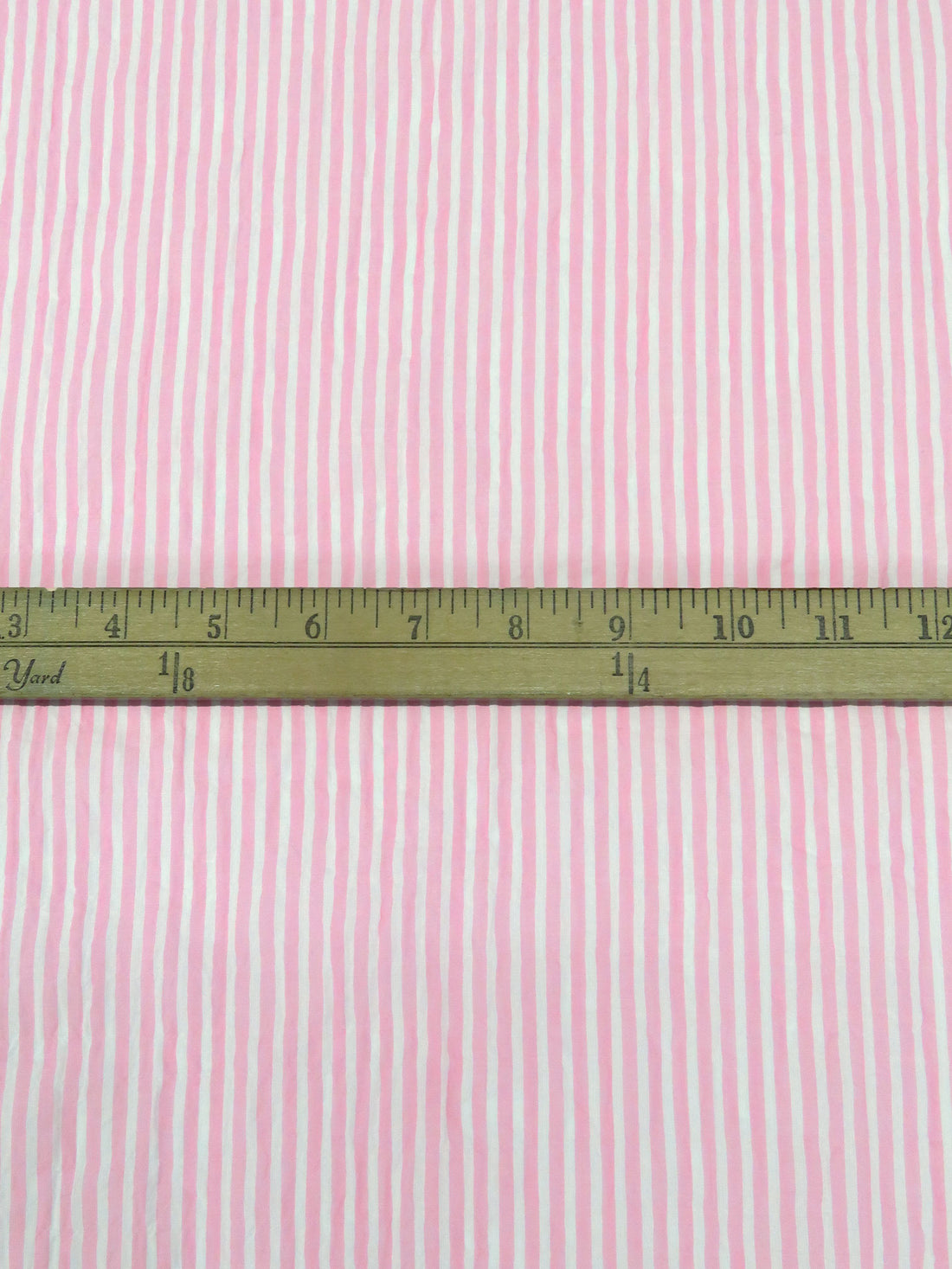 Orchid Pink/White 100% Cotton Small Vertical Stripe Weave Seersucker Voile 61W