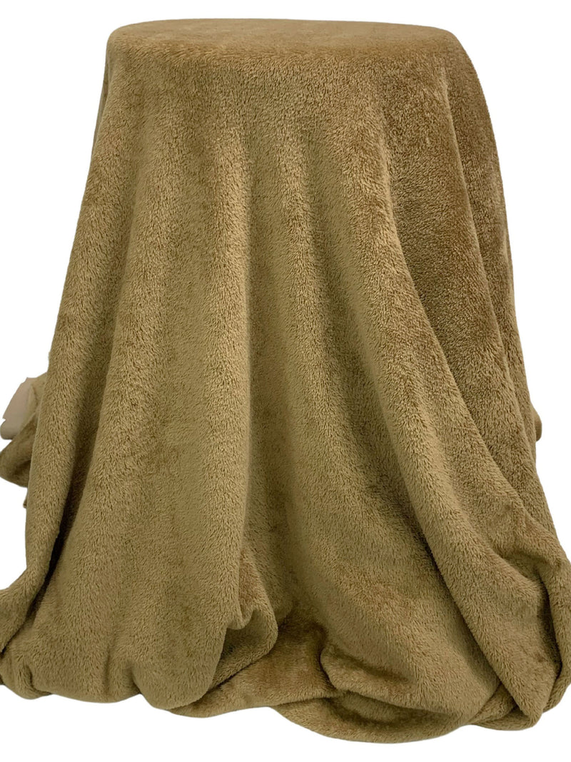 Camel 100% Polyester High Loft Fleece - Polartec - 60W