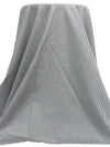 Black/White 100% Cotton Vertical Stripe Weave Yarn-Dyed Shirting - NY Designer - 59W