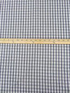 Black/White 100% Cotton Plaid Weave Yarn-Dyed Shirting - NY Designer - 59W