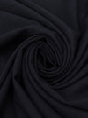 Muted Midnight Navy Rayon/Polyester Twill Suiting - Imported From Italy - The SEI - 56W