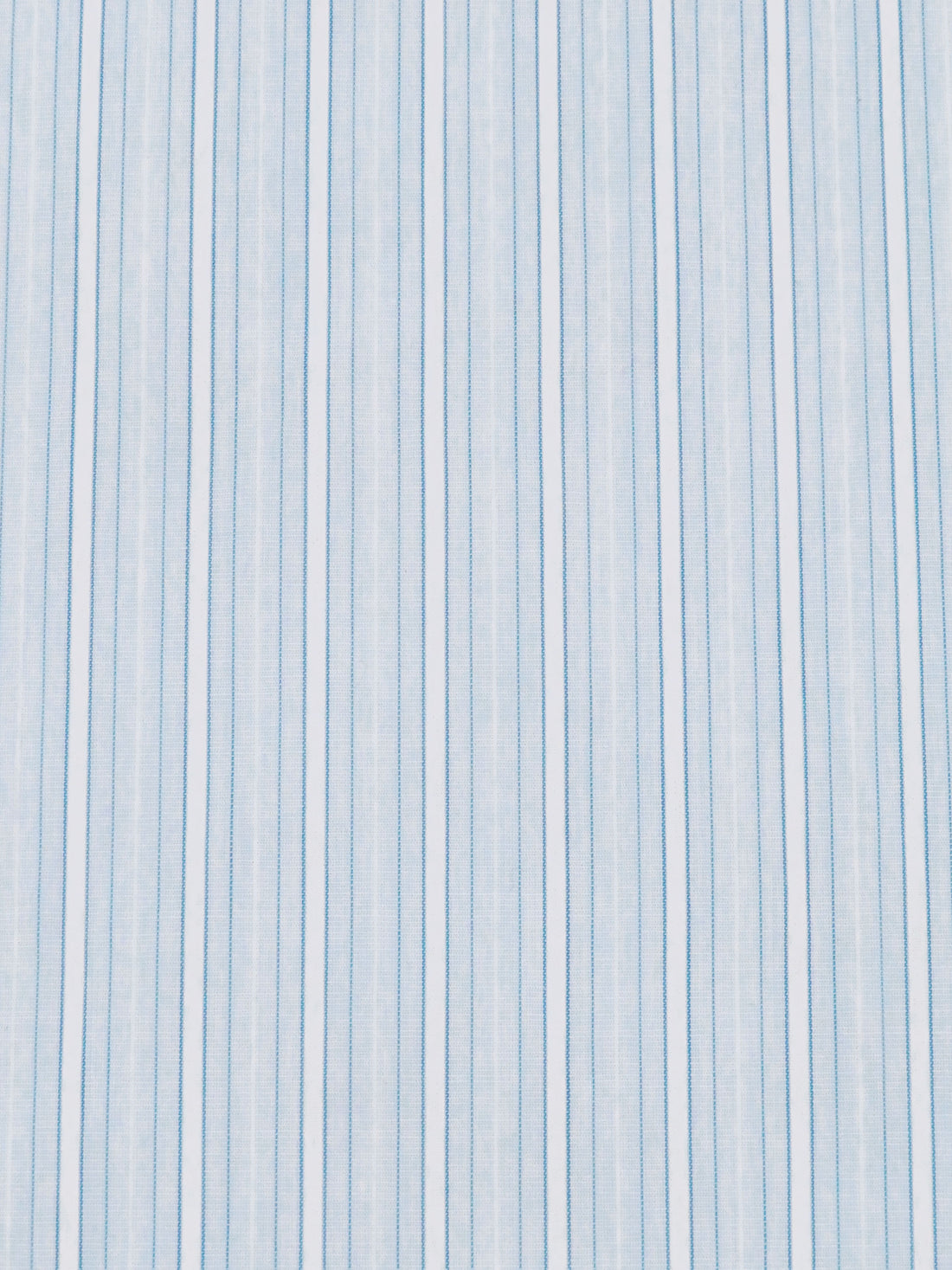 Light Blue/Cornflower/White 100% Cotton Vertical Stripe Weave Yarn-Dyed Shirting - NY Designer - 59W
