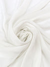 White Smoke 100% Polyester Chiffon 62W