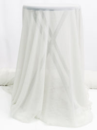 White Smoke 100% Polyester Chiffon 62W