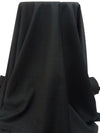 Black/Dark Charcoal Gray/Dark Imperial Blue 100% Worsted Wool Plaid Weave Tropical Weight Suiting - NY Designer - 60W