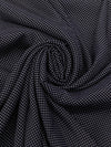 Dark Navy/White 100% Rayon Mini Polka Dot Shirting - NY Designer - 57W