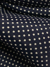 Dark Navy/White 100% Rayon Mini Polka Dot Shirting - NY Designer - 57W