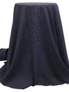 Dark Navy/White 100% Rayon Mini Polka Dot Shirting - NY Designer - 57W