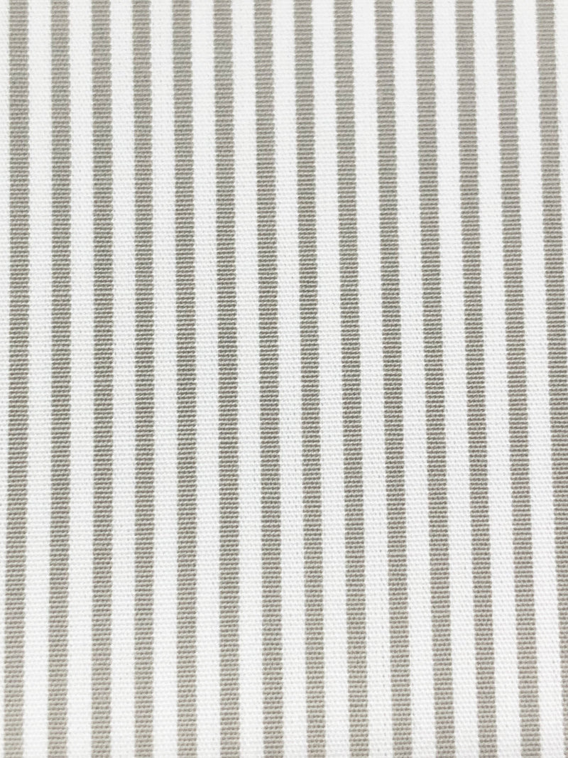 Taupe/White 100% Cotton Vertical Stripe Shirting - NY Designer - 58W