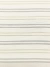 Alabaster/Tan/Cool Gray Silk/Cotton Horizontal Stripe Broadcloth Shirting - NY Designer - 54W