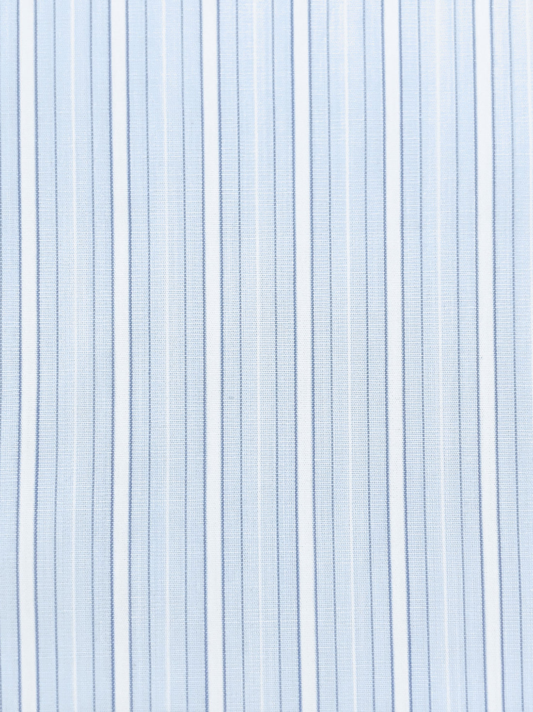 Palest Blue/White 100% Cotton Vertical Stripe Shirting - NY Designer - 58W