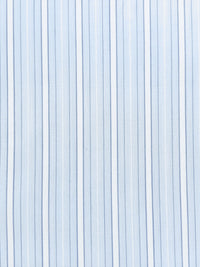 Palest Blue/White 100% Cotton Vertical Stripe Shirting - NY Designer - 58W