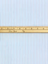 Palest Blue/White 100% Cotton Vertical Stripe Shirting - NY Designer - 58W