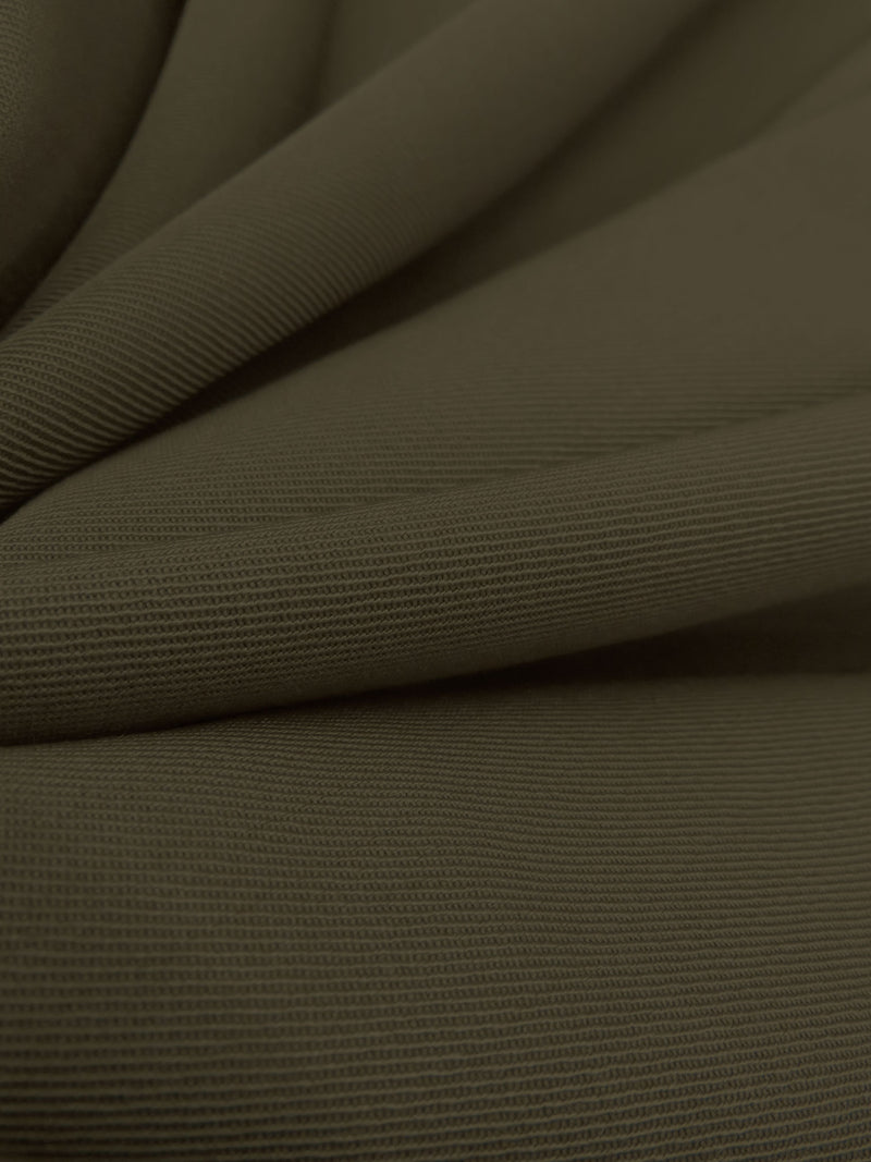 Rikan Brown Wool/Polyester Twill Suiting - NY Designer - 60W