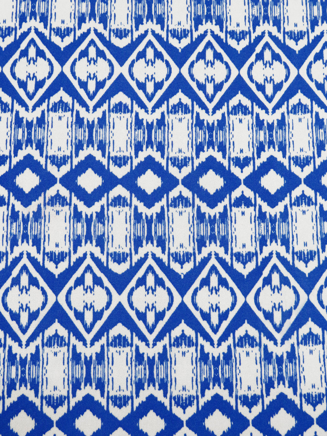 Sapphire Blue/White Polyester/Lycra Abstract Print DTY Knit 61W